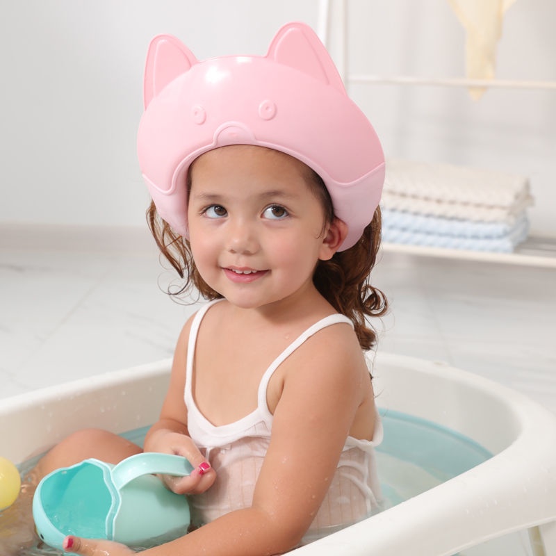 Mũ Gội Đầu Bằng Silicone Chống Thấm Nước Dành Cho Trẻ Em