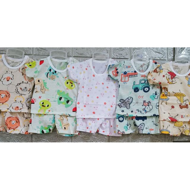 Set 5 bộ cộc tay sợi tre cho bé