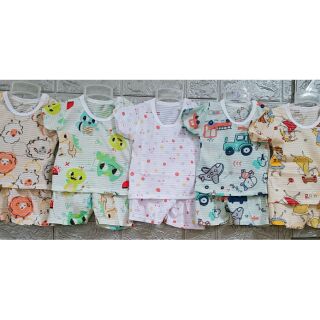 Set 5 bộ cộc tay sợi tre cho bé