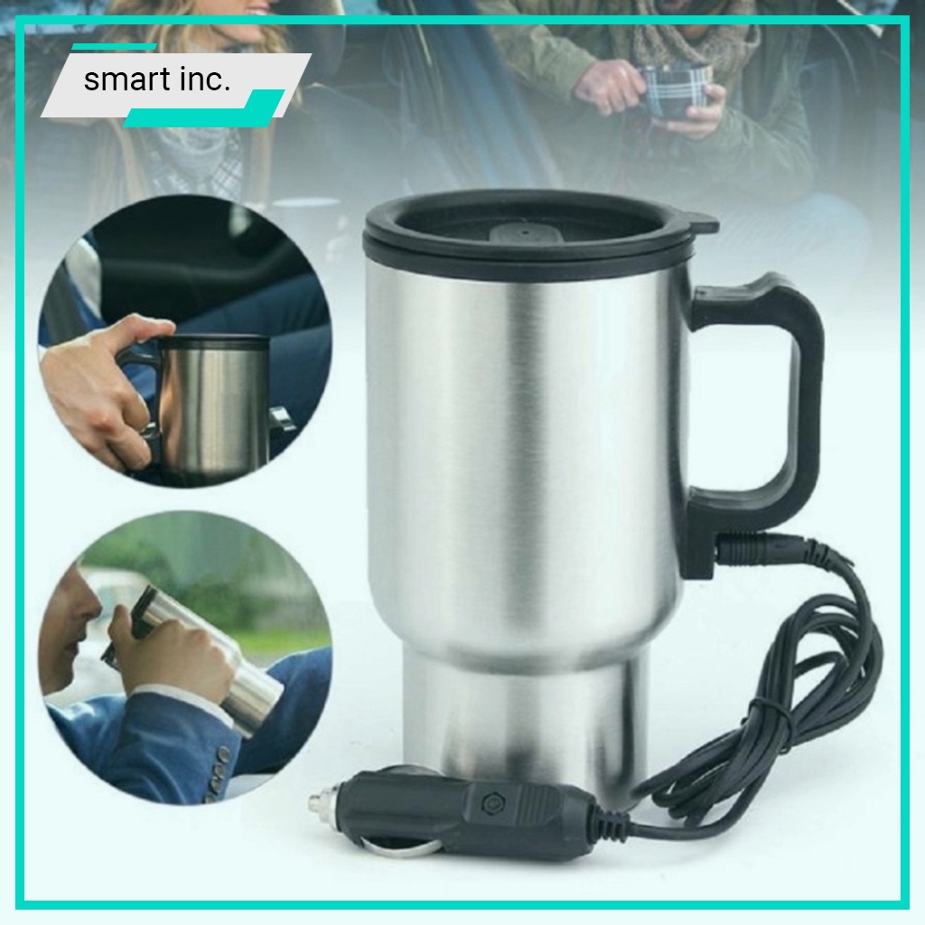 Bình Đun Siêu Tốc Để Xe Hơi Oto Đi Du Lịch Ca Điện Nấu Nước Cầm Tay Giữ Nhiệt