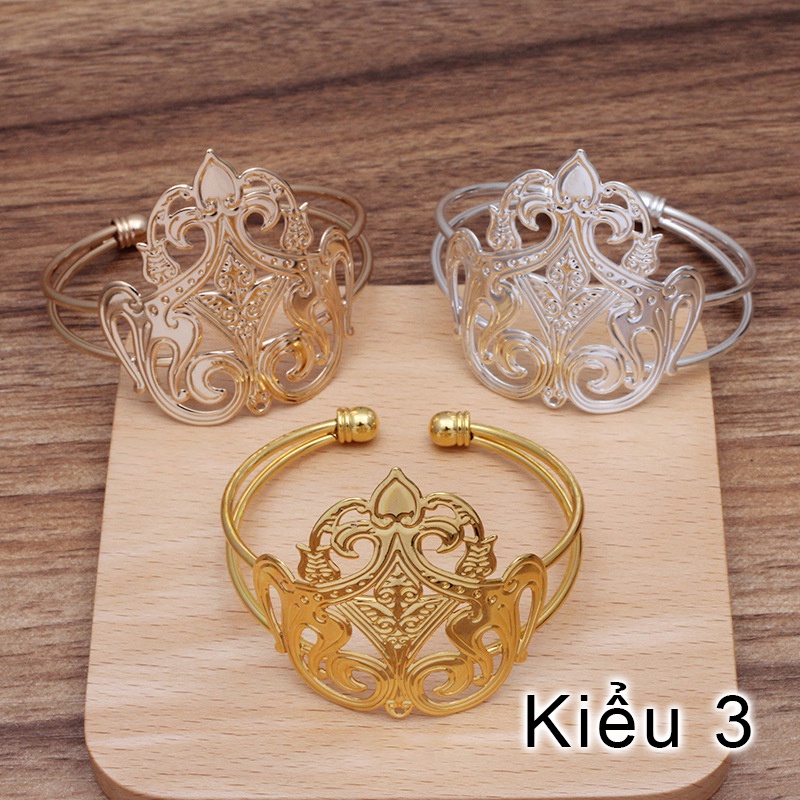 1 vòng làm kim quan cài búi tóc 60mm nguyên liệu làm trâm làm trang sức cổ trang cosplay cổ phục có màu KC