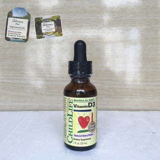 [Date 2022] ChildLife Vitamin D3 30ml - Tăng Khả Năng Hấp Thụ Calcium - Dành cho Bé Từ Sơ Sinh đến 12 Tuổi
