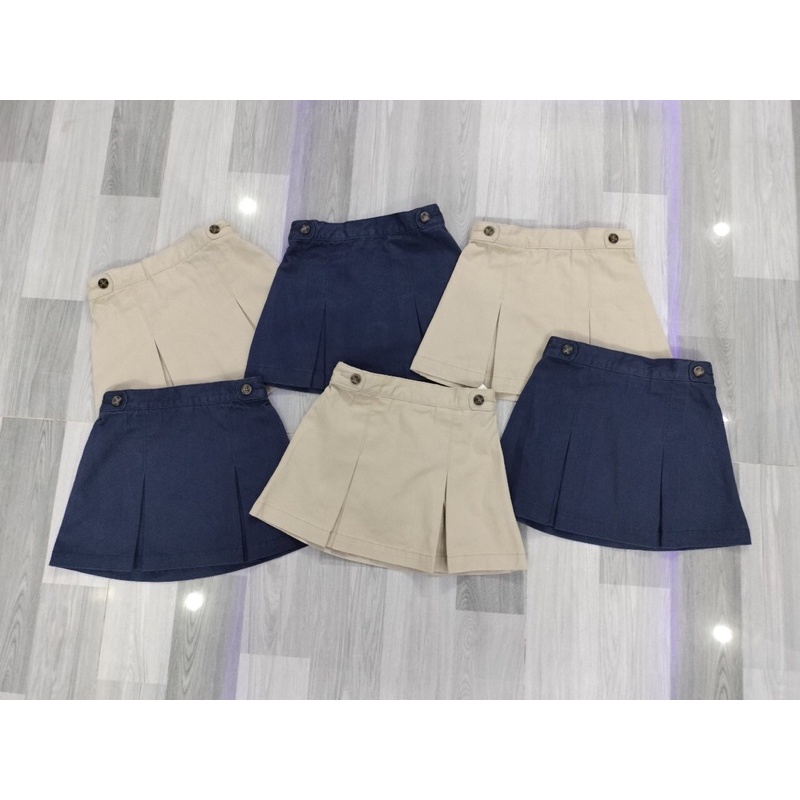 Set 2 váy kaki bé gái xuất dư xịn