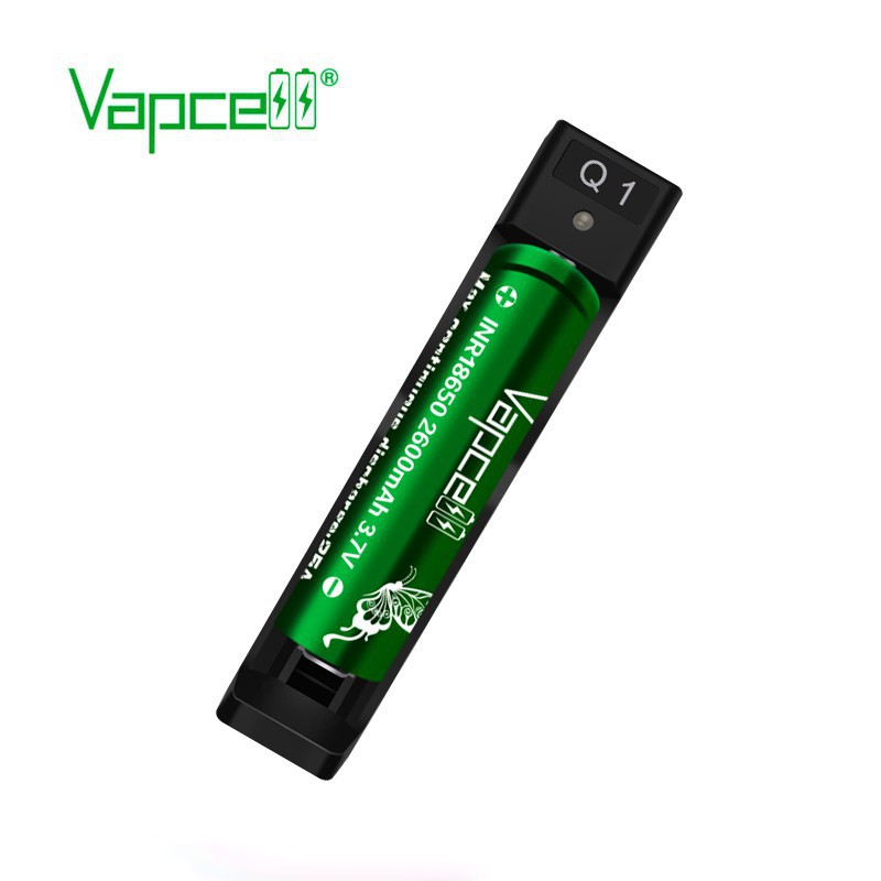 [HÀNG MỚI VỀ] SẠC ĐƠN SẠC ĐA NĂNG VAPCELL Q1 sạc đủ các loại pin sạc 18650/21700/26650/AA/AAA/ pin con thỏ