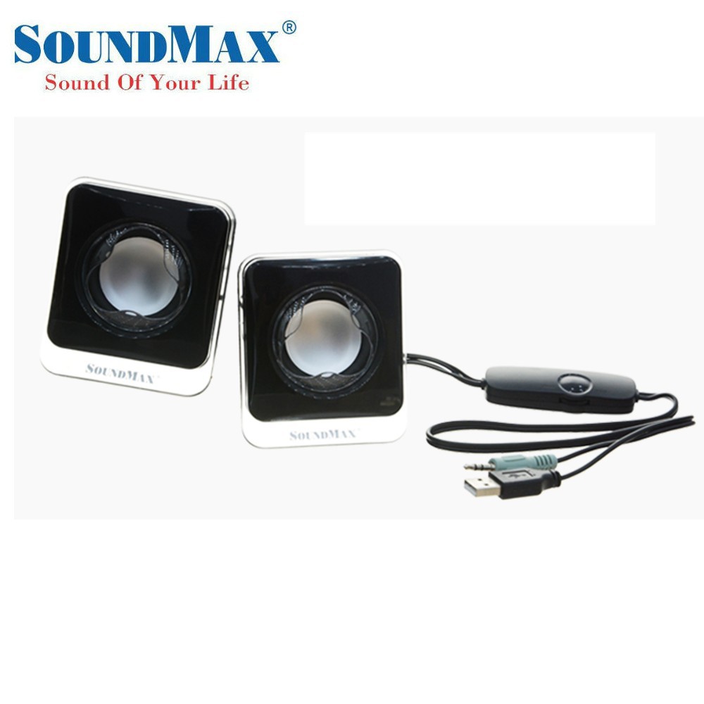 Loa Vi Tính SoundMax A-120 2.0 6W - Hàng chính hãng new 100%