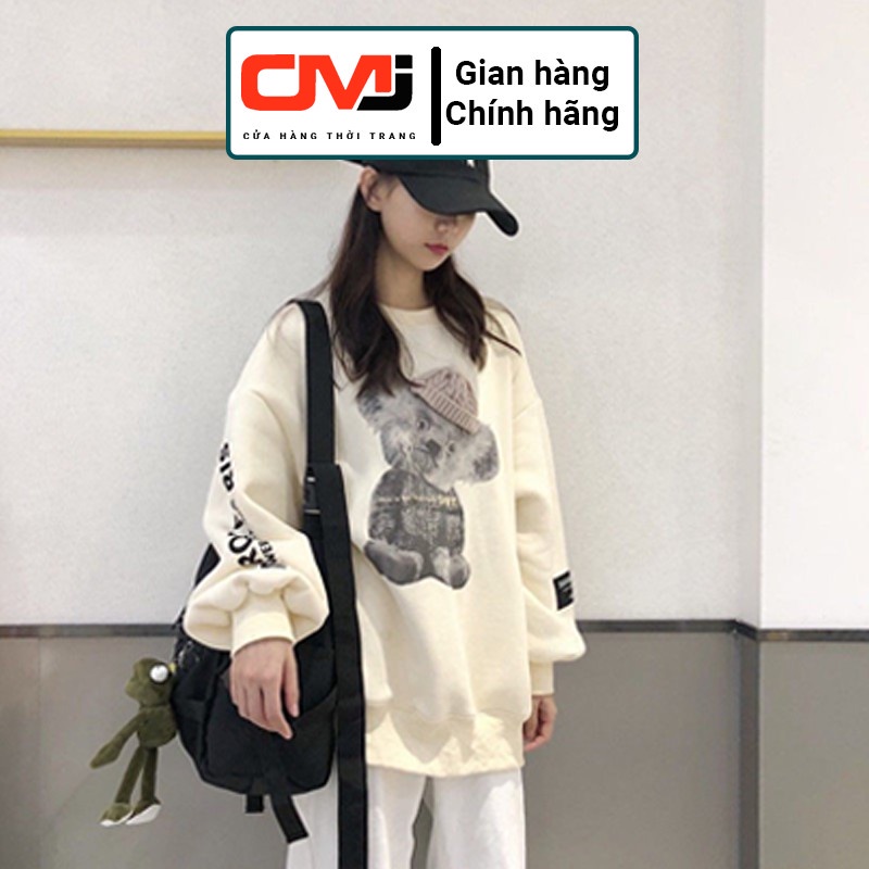 Áo khoác form rộng,Áo sweater nỉ , Áo Hoodie Ulzzang Form rộng hình gấu Hot trend Thời Trang Thu Đông siêu đẹp | BigBuy360 - bigbuy360.vn