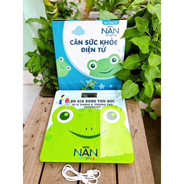 Cân sức khoẻ hình ếch/chim cánh cụt sử dụng sạc_MẪU NGẪU NHIÊN