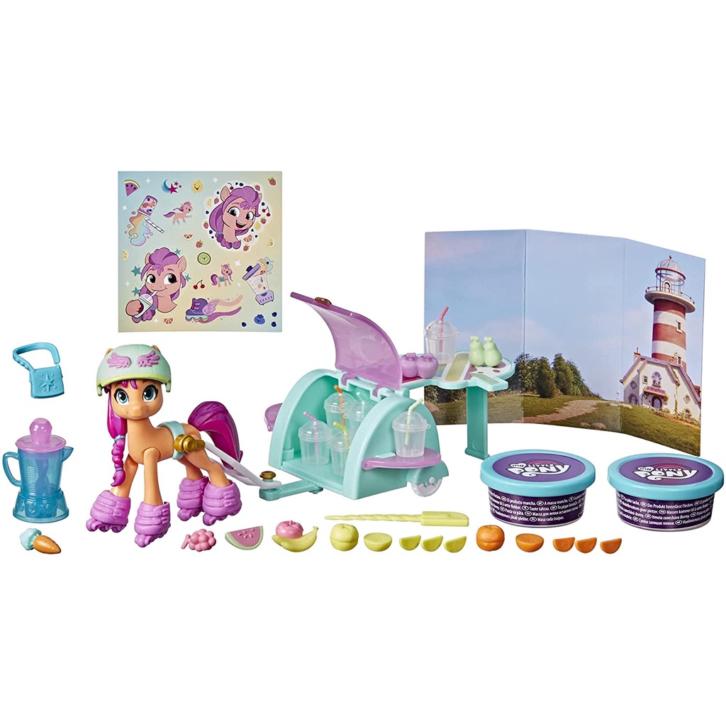 Đồ chơi búp bê My Little Pony: A New Generation Movie Story Scenes Mix and Make Sunny Starscout (25 phụ kiện)