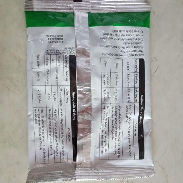 Thuốc Trừ Bệnh Cây Trồng Ridomil Gold