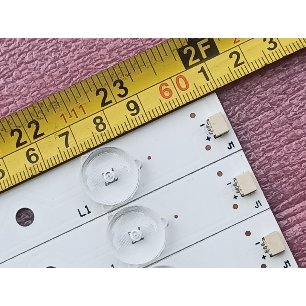 LED TIVI PANASONIC 32D410T 32A400V 32FS500B 32DS500 VÀ CÁC ĐỜI KHÁC. MỚI 100% BỘ 3 THANH, MỖI THANH 7 BÓNG 3V DÀI 60,9cm