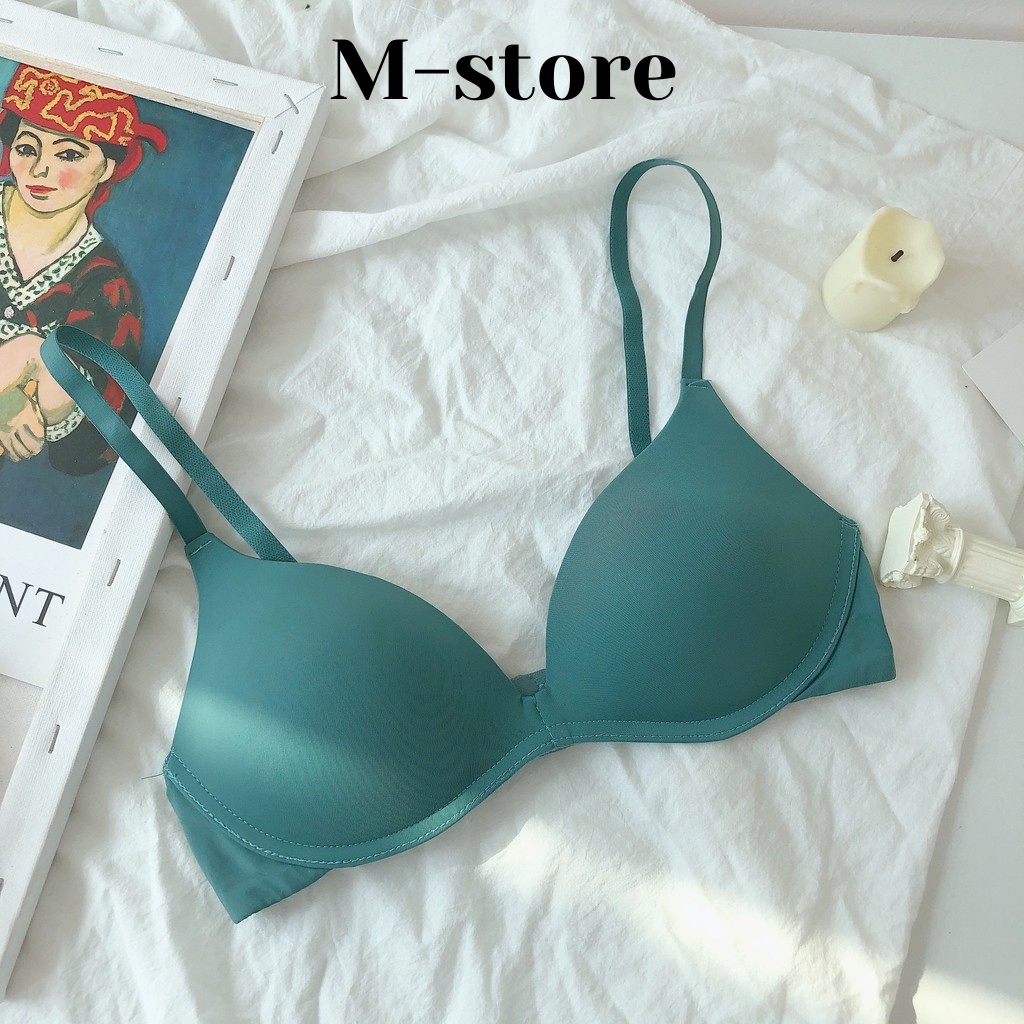 Áo Lót Đúc Su Lụa Đệm Mỏng, Không Gọng Chống Lộ Viền BR06_ M-store