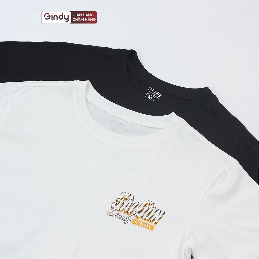 Áo thun tay lỡ form rộng unisex SÀI GÒN CHILL phông nam nữ cổ tròn chất cotton mát thời trang local brand GINDY A001