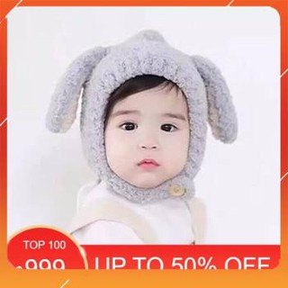 Mũ len lông cừu non cho bé - giao màu ngẫu nhiên
