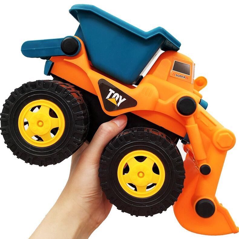 ♛✧⊙Quá khổ máy xúc mô phỏng xe kỹ thuật quán tính xe ủi đất mô phỏng quá khổ đồ chơi cậu bé trẻ em máy xúc ATV