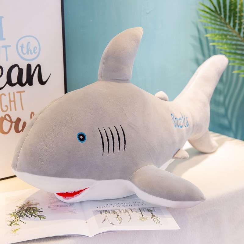 GẤU BÔNG GỐI ÔM HÌNH CÁ MẬP SHARKS (50CM ---> 110CM)