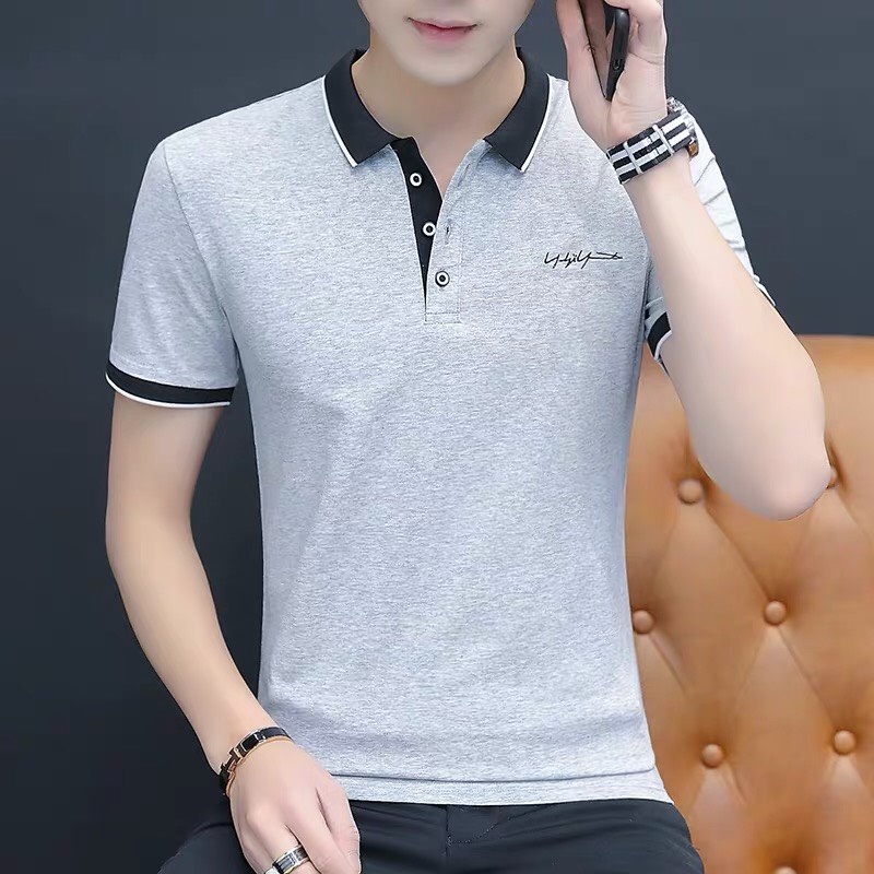 ÁO THUN NAM TAY NGẮN CỔ TRỤ ÁO POLO NAM MÃ 01