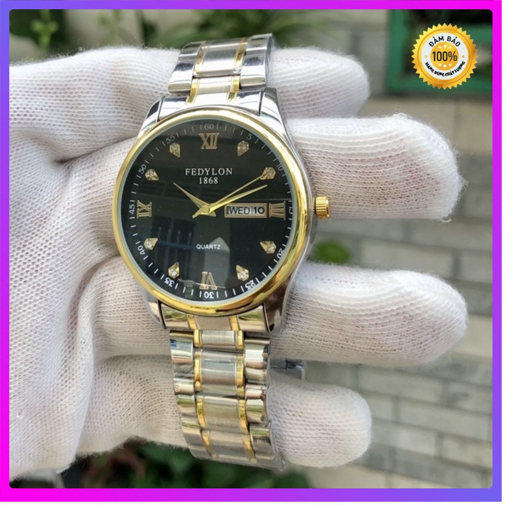 Đồng Hồ Nam,Đồng Hồ Nam Nữ FUKUDO R86 Mặt Trắng Sang Trọng, Dây Thép Không Gỉ Cao Cấp Chính Hãng