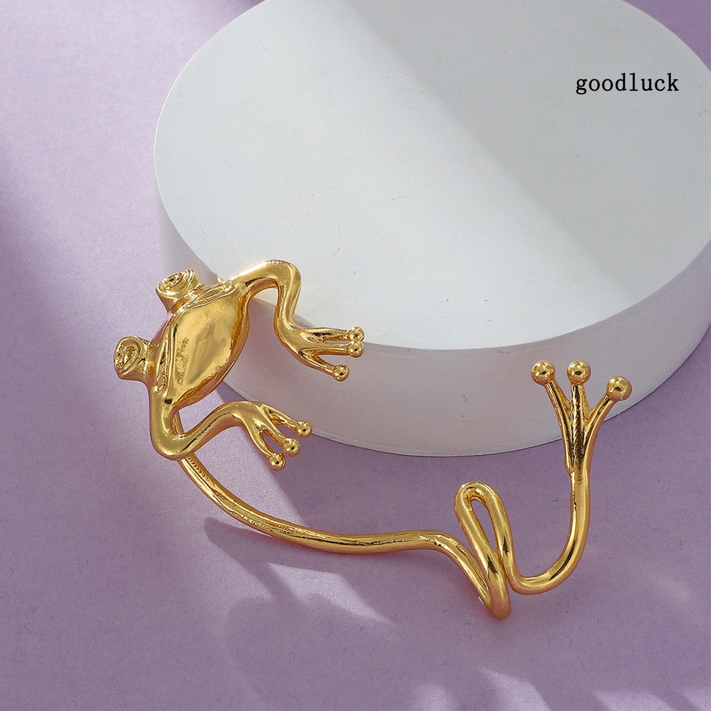 1 Khuyên Kẹp Vành Tai Hình Ếch Phong Cách Hip Hop Vintage