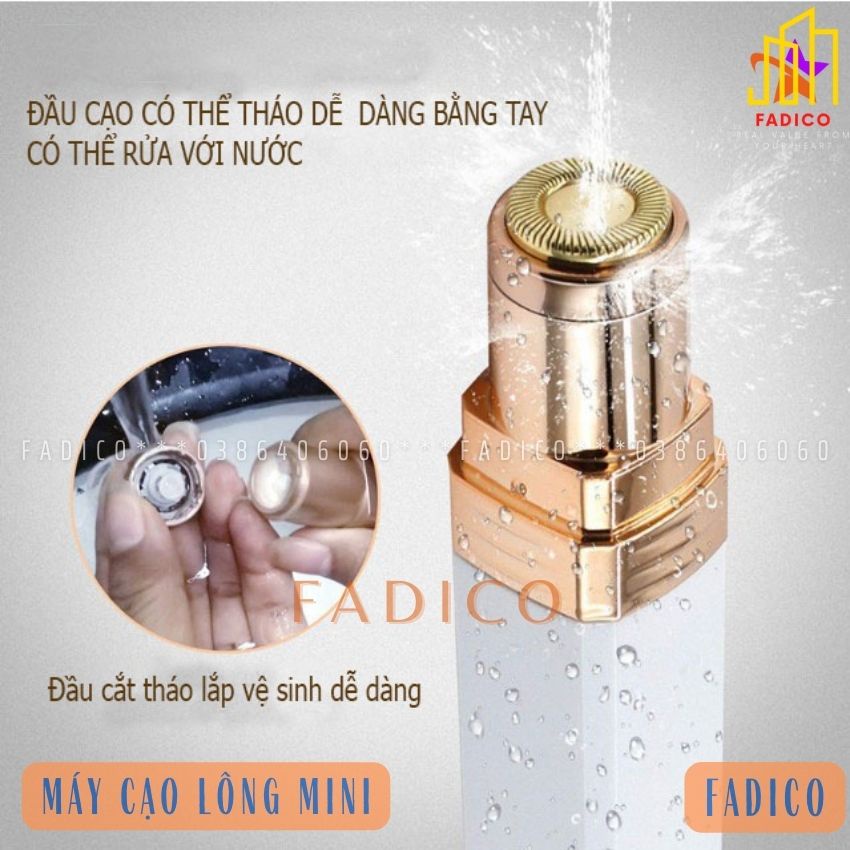 [Hcm]Máy cạo lông mini,máy cạo lông vùng kín,máy cạo lông body cho nam nữ,Máy cạo lông FLAWLLESS đa chức năng-fadico