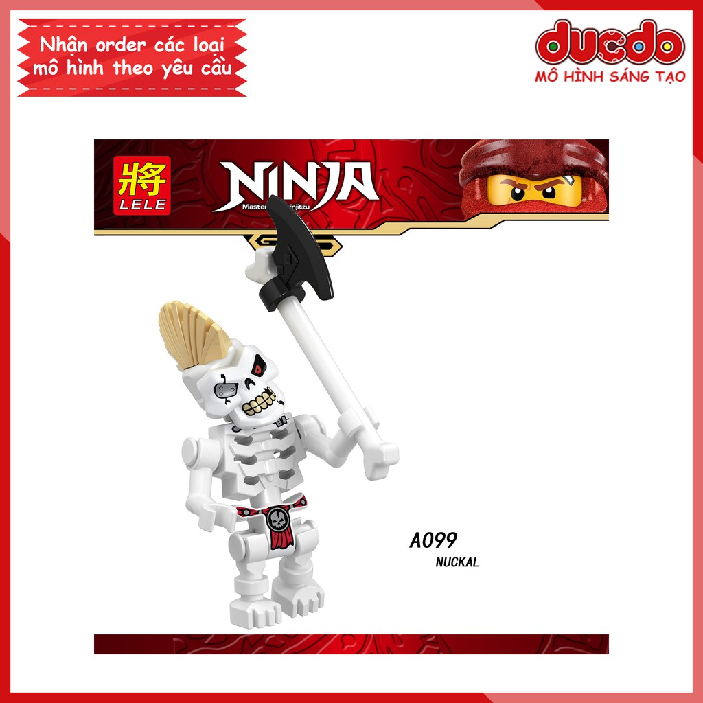 Minifigures các nhân vật Ninjago - Đồ chơi Lắp ghép Xếp hình Mini Mô hình Ninja LeLe A098-A105