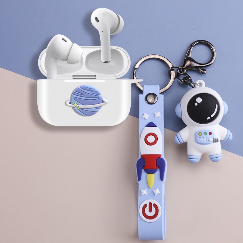 Vỏ Bảo Vệ Hộp Sạc Tai Nghe Anker SoundCore A20i Bằng Silicon Họa Tiết Phi Hành Gia Hoạt Hình