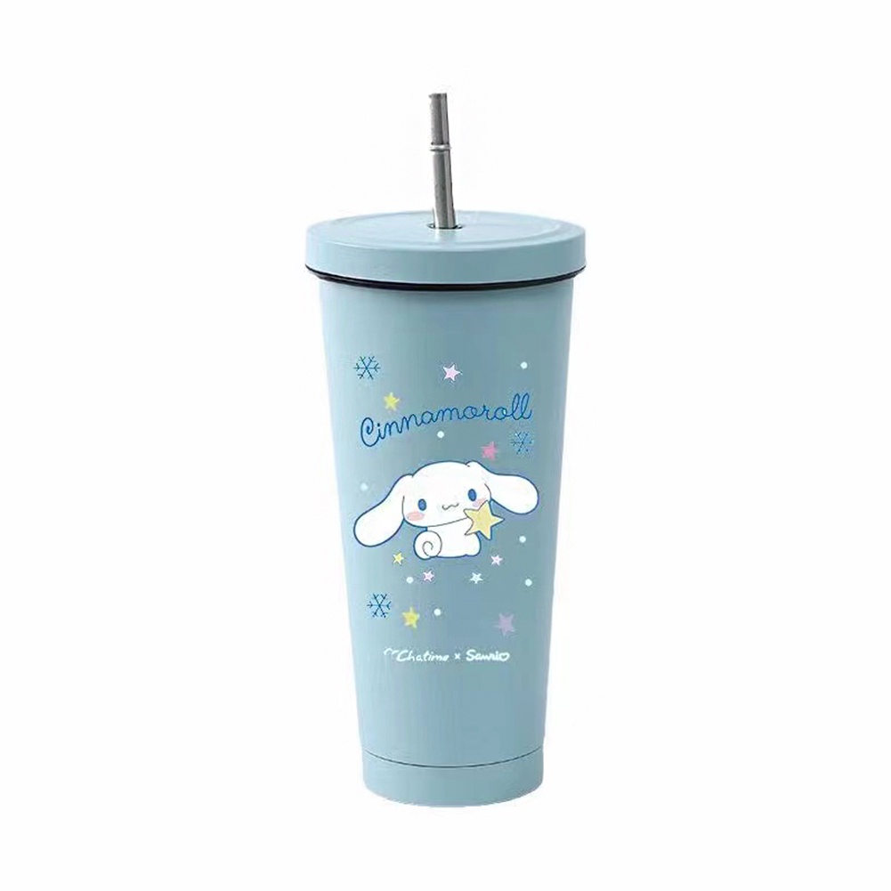 ⚡VẬN CHUYỂN NHANH⚡⚡ Cốc Đá Sanrio Dung Tích Lớn 750Ml   Giữ Nhiệt Ống Hút Hoạt Hình Dễ Thương Kuromi My Melody Cinnamoroll Cốc Inox 304 Quà Tặng Học Sinh