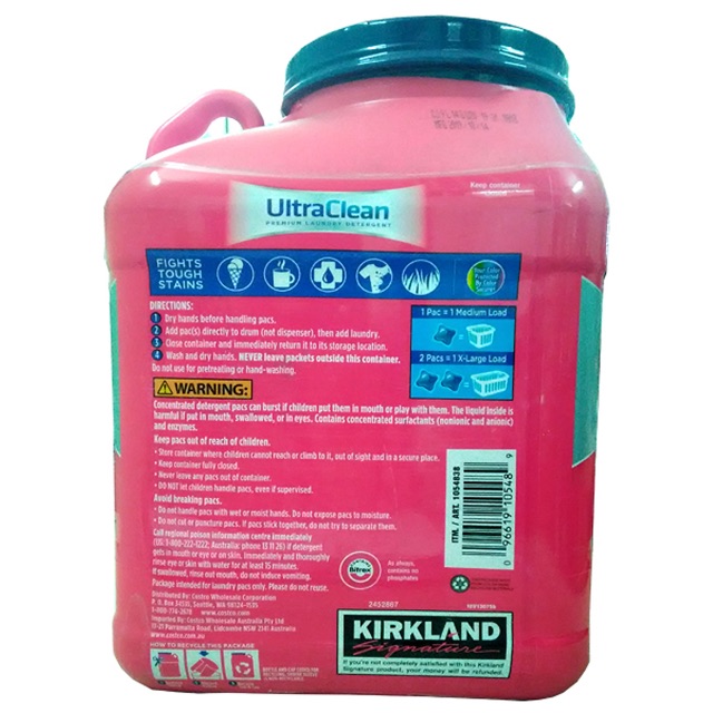 Viên giặt quần áo Kirkland Signature Ultra Clean 152 viên (hàng Mỹ)