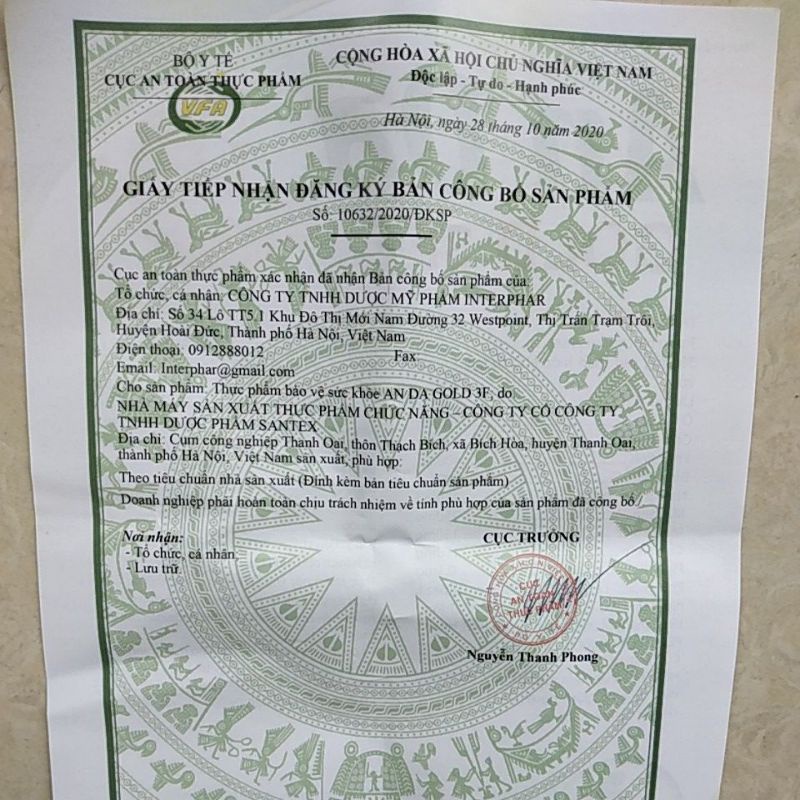 AN DẠ GOLD 3F hộp 10 gói - An dạ gol 3f - An dạ forday - Hỗ trợ bảo vệ niêm mạc dạ dày, giảm acid dịch vị