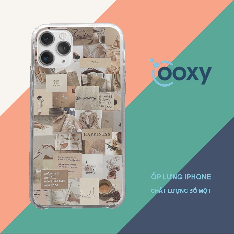 Ốp lưng Go away HAPPINESS Flo cho Iphone 5 6 7 8 Plus 11 12 Pro Max X Xr PAP20210497