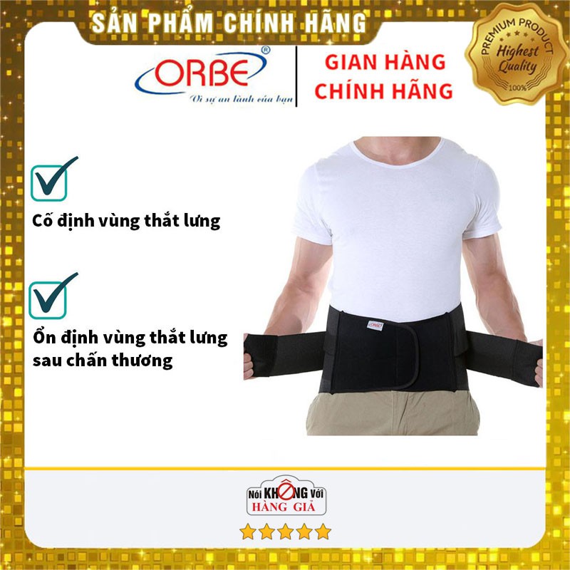 Đai thắt lưng ORBE hợp kim nhôm - Cố định vùng thắt lưng, ổn định vùng thắt lưng sau chấn thương.