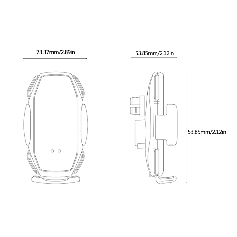 Giá đỡ điện thoại sạc nhanh không dây cảm biến hồng ngoại thông minh gắn xe hơi
 | BigBuy360 - bigbuy360.vn