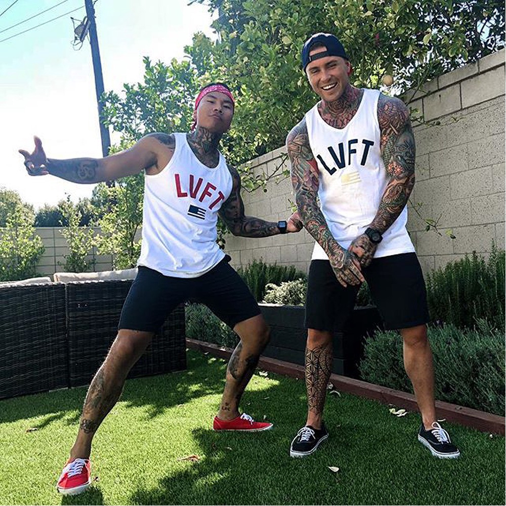 LIVE FIT Cotton Sports Vest Men's Fashion Casual Tank Tops