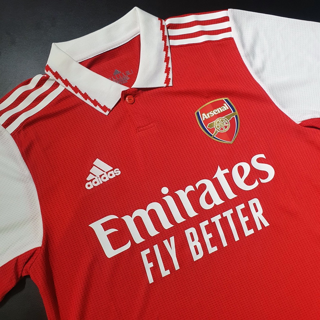 ÁO BÓNG ĐÁ ARSENAL ĐỎ SÂN NHÀ 22/23 – HÀNG THÁI LAN – BẢN PLAYER S.F – CHUẨN ÁO ĐẤU CẦU THỦ