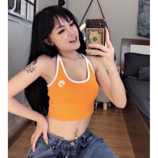 Áo yếm thêu hoa cúc