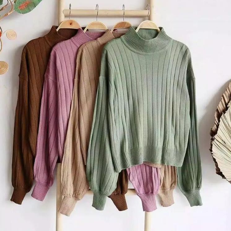Cửa Hàng Trực Tuyến Quần Áo Dệt Kim Jovavanka OVERSIZE / Cổ Lọ Srsyilla PUFFY / @