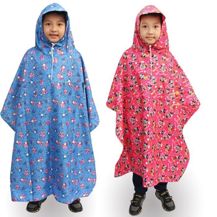 10 áo mưa choàng vải dù trẻ em