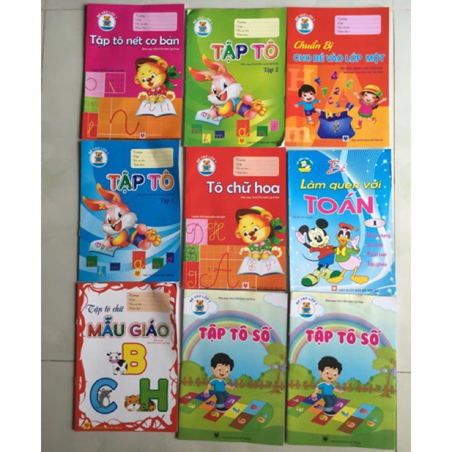 COMBO 10 QUYỂN TẬP TÔ CHỮ