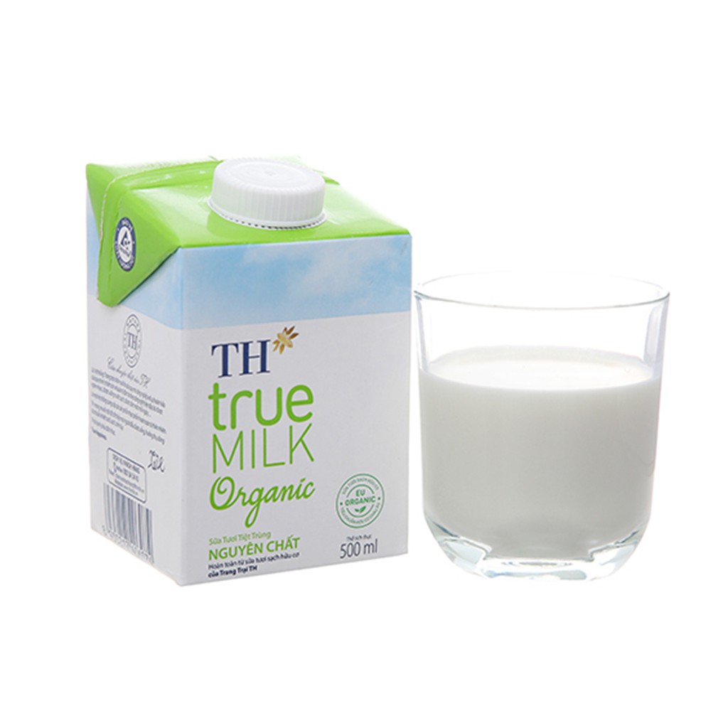 Thùng 12 Hộp Sữa Tươi Tiệt Trùng TH True Milk A2 - Organic