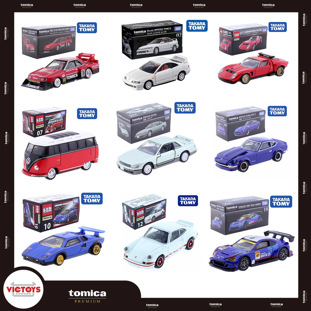 Xe mô hình Tomica Premium ( Từ số 1 - 18 ) tỉ lệ 1/64 Full Box - Victoys