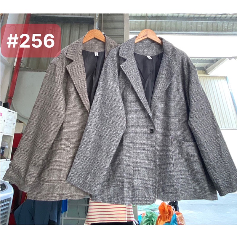 Áo Blazer- Áo Vest Kẻ 2 Lớp Hàng Quảng Châu M521-Violet