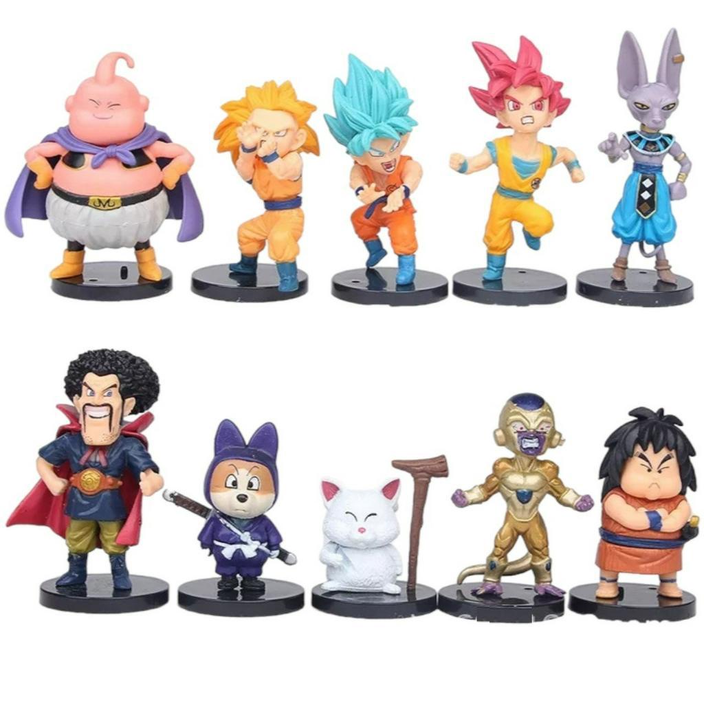 Mô hình nhân vật Songoku Dragon Ball / Broly Gohan Gotenks Frieza Goku Rose mô hình cao 7cm