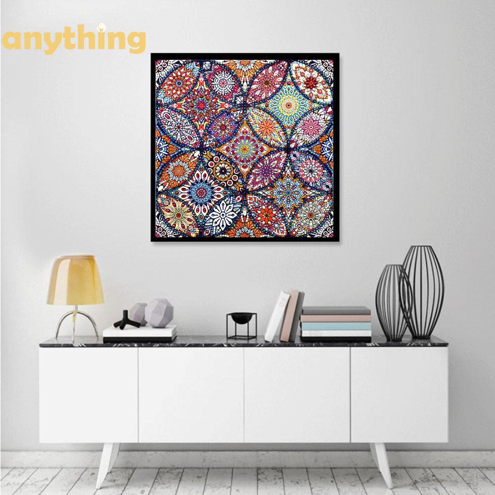 Bộ tranh đính đá 5D tự làm họa tiết hoa mandala độc đáo | BigBuy360 - bigbuy360.vn