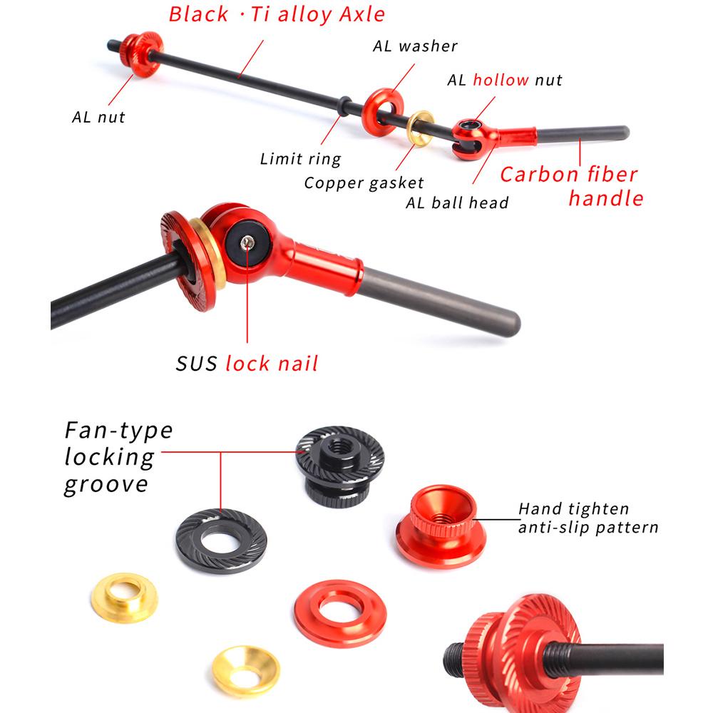 LANFY Trục Giữa Bằng Hợp Kim Titan Chất Lượng Cao Dành Cho Xe Đạp