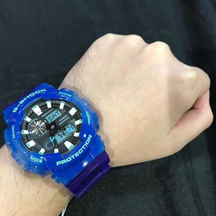 Đồng hồ nam Casio G- Shock GAX-100MSA-2ADR Chính hãng - Xanh đại dương - Bản đặc biệt