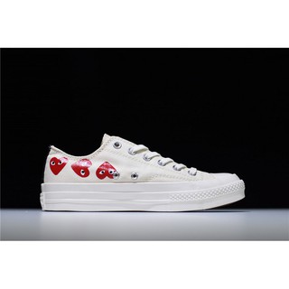 Giày thể thao Converse 1970s CDG PLAY All Star bằng vải canvas đơn giản cho nam và nữ 150208C