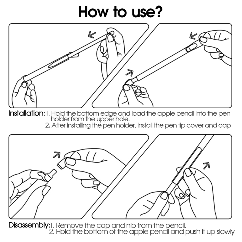 Vỏ silicone mềm cho bút cảm ứng Apple Pencil 1 | BigBuy360 - bigbuy360.vn