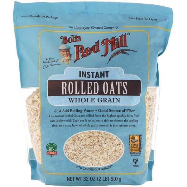 YẾN MẠCH CÁN ĂN LIỀN ROLLED OATS WHOLE GRAIN BOB'S RED MILL 907G