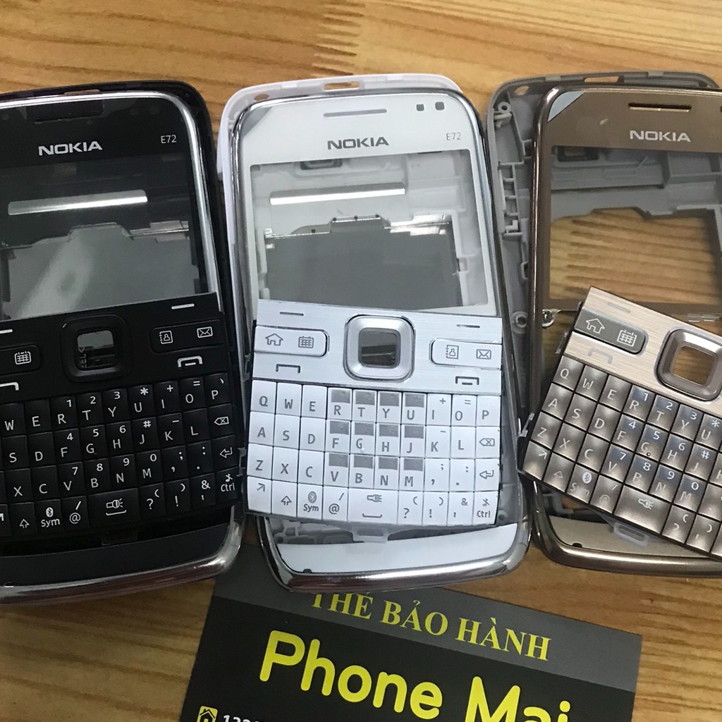 Vỏ Nokia E72 loại đẹp Kín Khít chuẩn Zin gồm Phím + nút âm lượng