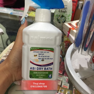 Dung dịch tắm khô Asi dry bath 500ml