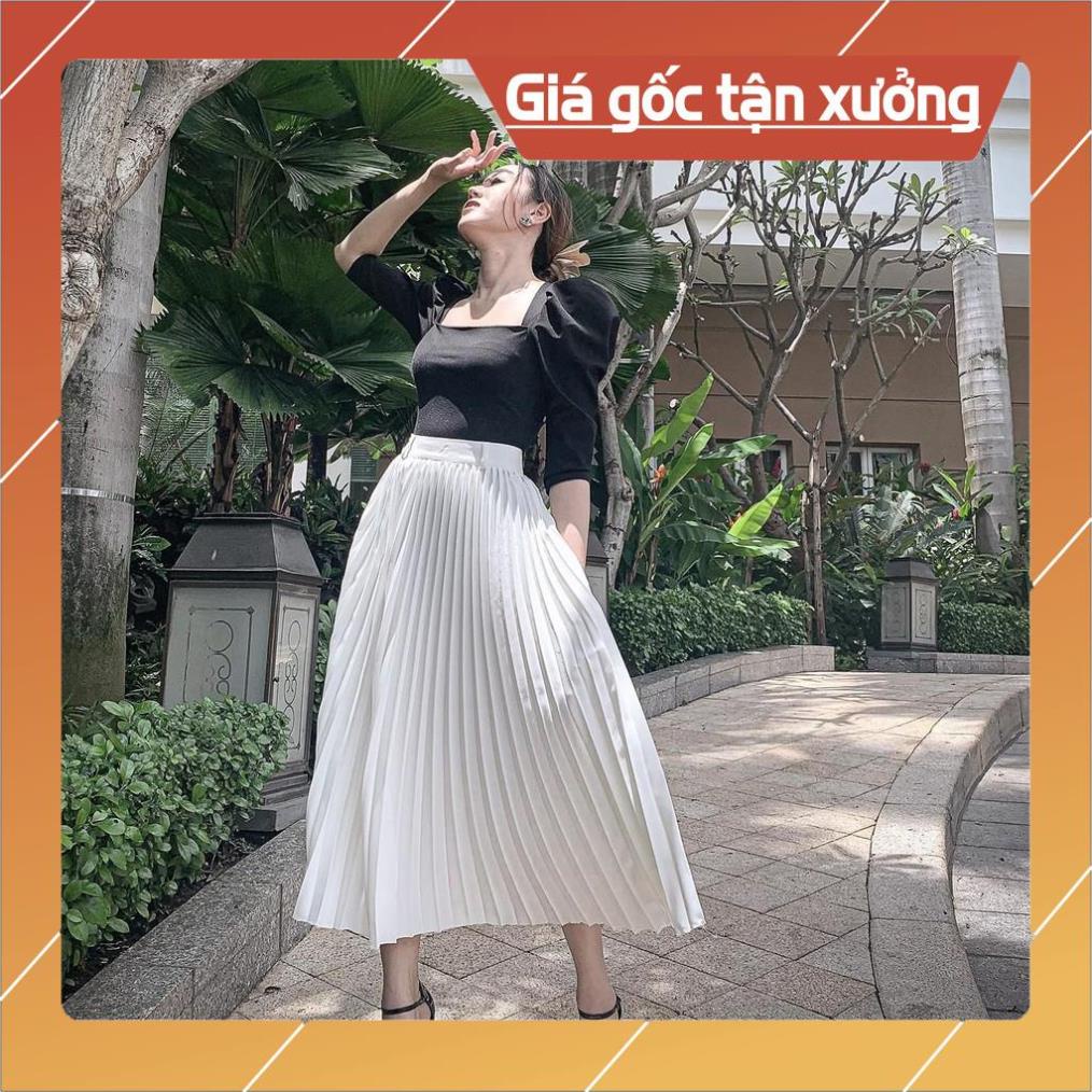 [Hàng Chất Lượng] (HÌNH THẬT) Áo Cổ Vuông Tay Phồng CHICA (ĐEN) | BigBuy360 - bigbuy360.vn